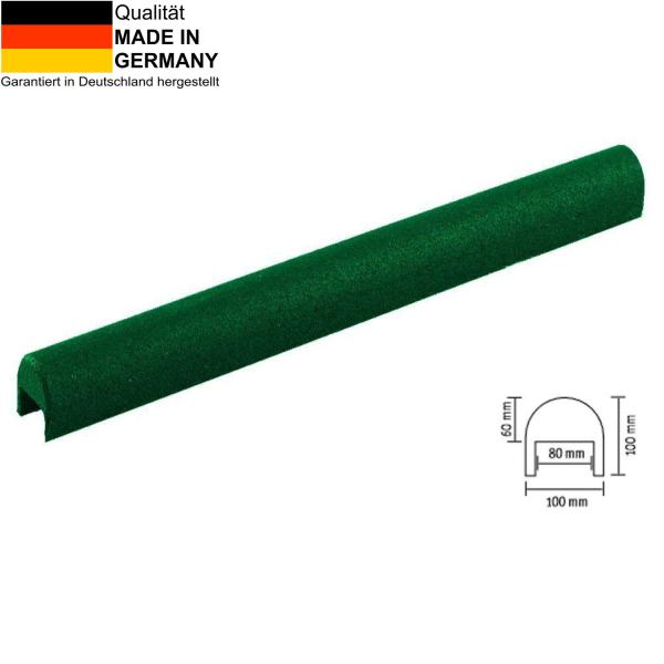 Curb cap 80 green for 8 cm concrete curbs